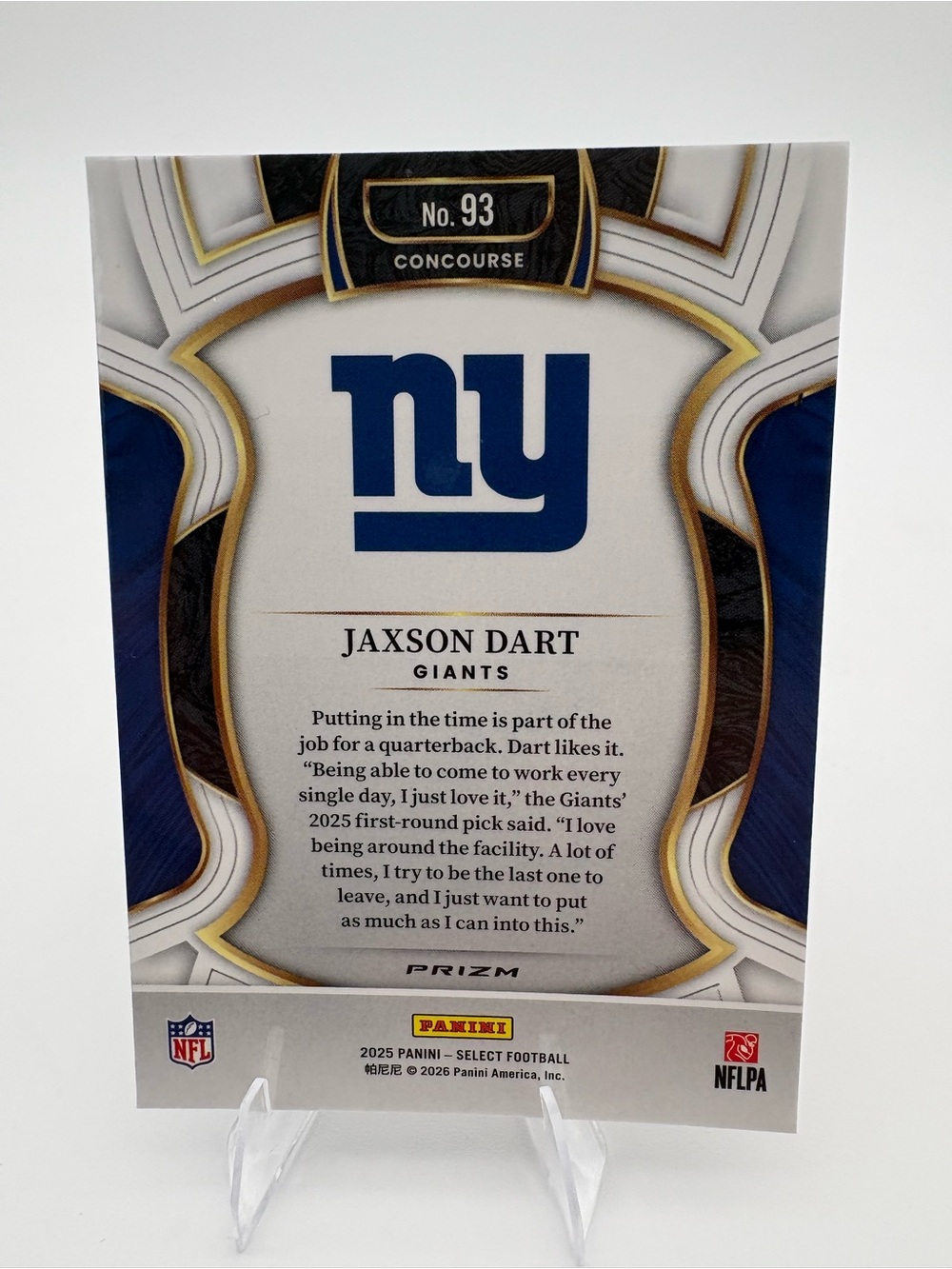 Jaxson Dart Giants 4-Card Rookie Lot 🔥Inserts 🔥 Panini / Topps - Picture 3 of 9